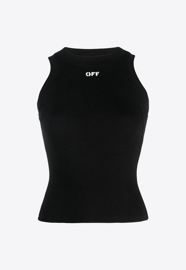 Off-White Off Stamp Logo Tank Top OWAD236F23JER001_1001 Black