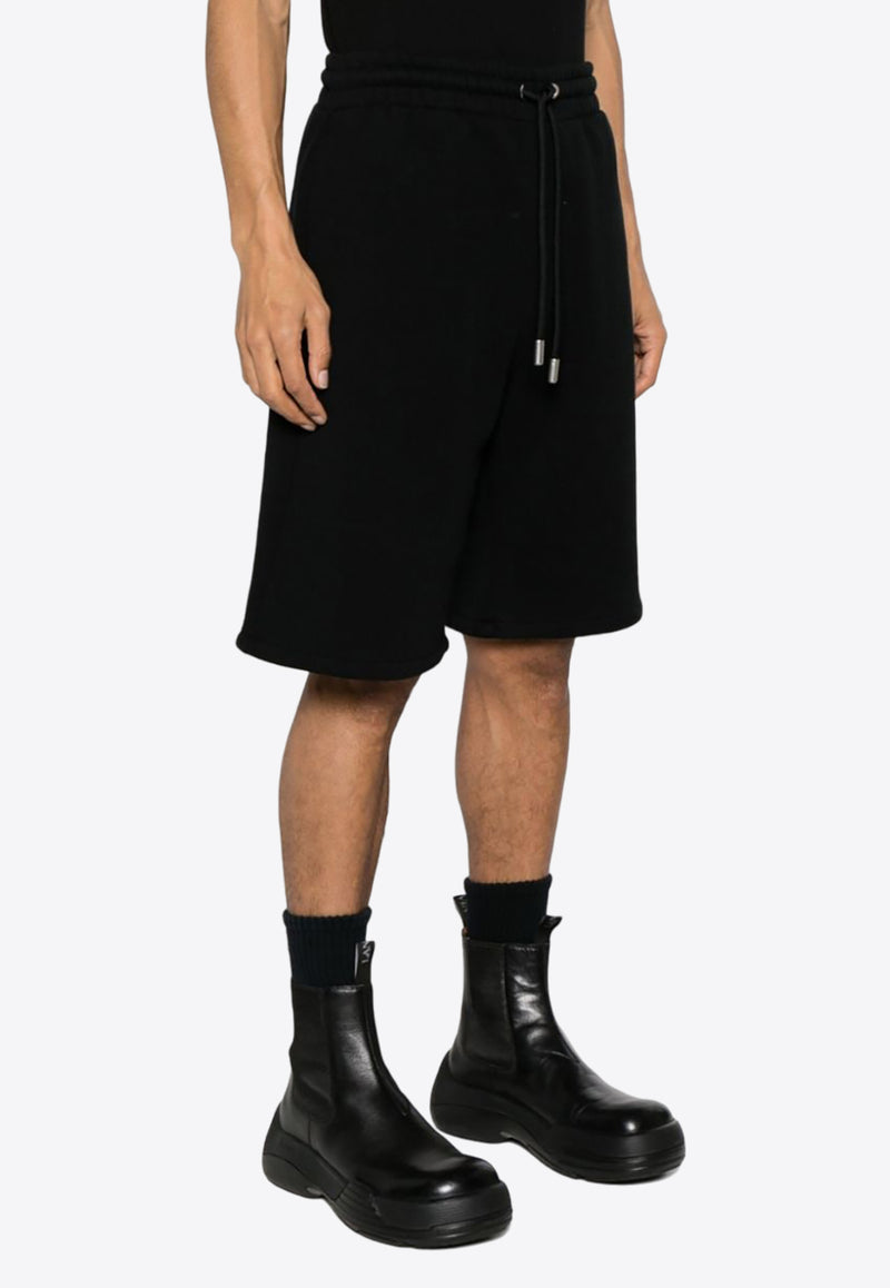 Off-White Arrow Embroidered Track Shorts OMCI013S24FLE001_1001 Black