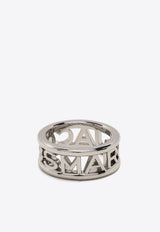 Marc Jacobs The Monogram Metal Ring J403MT1RE22_040 Silver