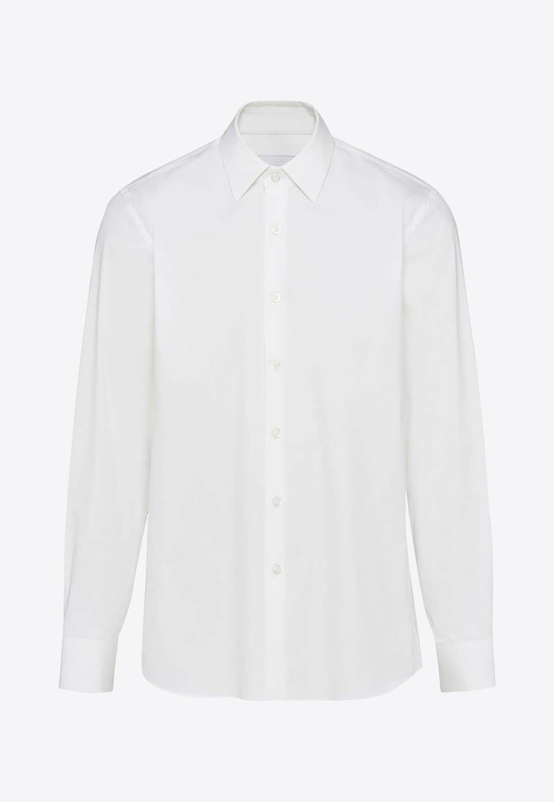Prada Classic Long-Sleeved Shirt White UCM608SOOO10HT_F0009