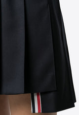 Thom Browne Dropped Back Pleated Mini Skirt Navy FGC402V00626_415