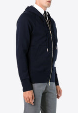 Thom Browne 4-bar Stripes Zip-Up Hooded Sweatshirt Navy MJT022H00535_461