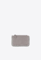 Stella McCartney Falabella Logo-Charm Zipped Cardholder 422364W9132_1220 Gray