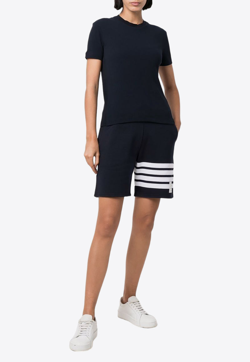 Thom Browne 4-bar Stripes Track Shorts Navy FJQ056A00535_415