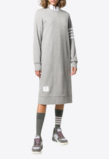 Thom Browne 4-bar Stripes Sweatshirt Dress Gray FJD056A00535_055