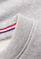 Thom Browne 4-bar Stripes Sweatshirt Dress Gray FJD056A00535_055