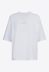 Marni Logo Crewneck T-shirt White THJE0263P1USCS87_L1W01