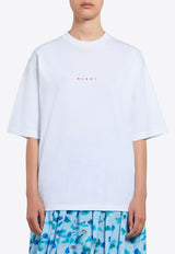 Marni Logo Crewneck T-shirt White THJE0263P1USCS87_L1W01