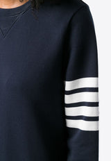 Thom Browne 4-bar Stripes Sweatshirt Dress Navy FJD056A00535_415