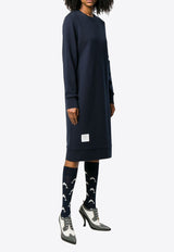 Thom Browne 4-bar Stripes Sweatshirt Dress Navy FJD056A00535_415