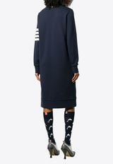 Thom Browne 4-bar Stripes Sweatshirt Dress Navy FJD056A00535_415