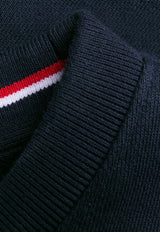 Thom Browne 4-bar Stripes Sweatshirt Dress Navy FJD056A00535_415