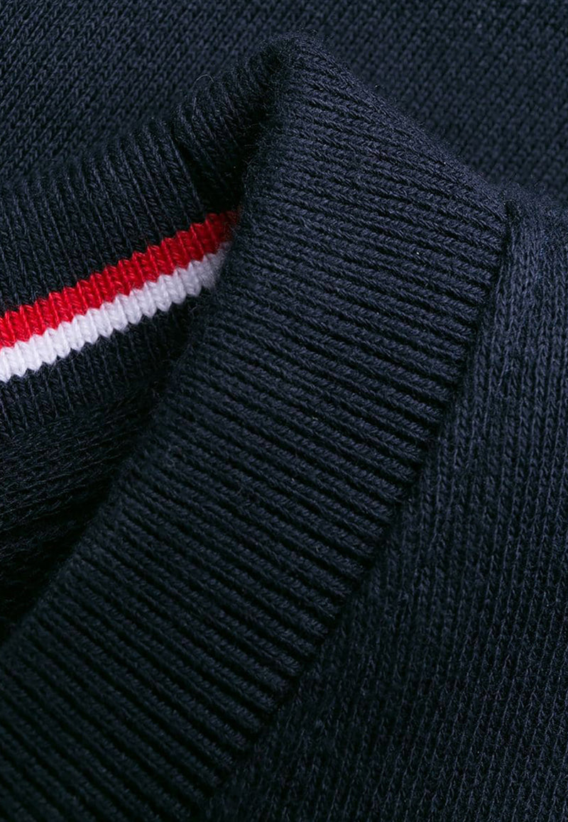 Thom Browne 4-bar Stripes Sweatshirt Dress Navy FJD056A00535_415