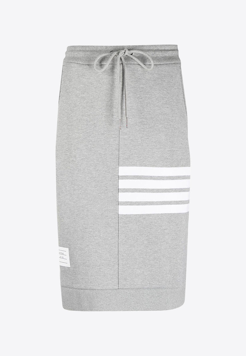 Thom Browne 4-bar Stripes Drawstring Skirt Gray FJK008A00535_055