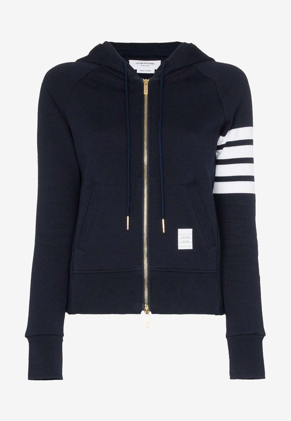 Thom Browne 4-bar Stripes  Zip-Up Hoodie Navy FJT001A00535_415