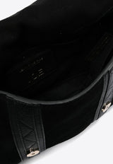 Jérôme Dreyfuss Debossed Logo Suede Crossbody Bag Black 43JOESCR_Noir