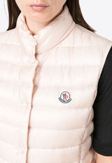 Moncler Liane Logo-Patch Vest J10931A1020053048_529 Pink