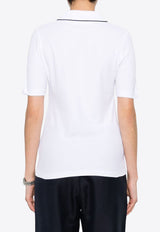 Moncler Logo-Patch Polo T-shirt J10938A00001899TW_001 White