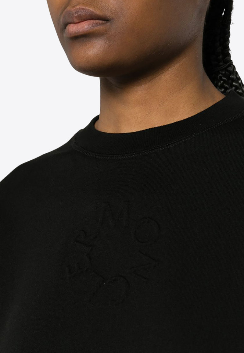 Moncler Embossed-Logo Crewneck Sweatshirt J10938G00006809KR_999 Black