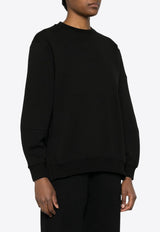 Moncler Embossed-Logo Crewneck Sweatshirt J10938G00006809KR_999 Black