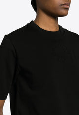 Moncler Logo-Embossed Short Sleeved T-shirt J10938C0000289A17_999 Black
