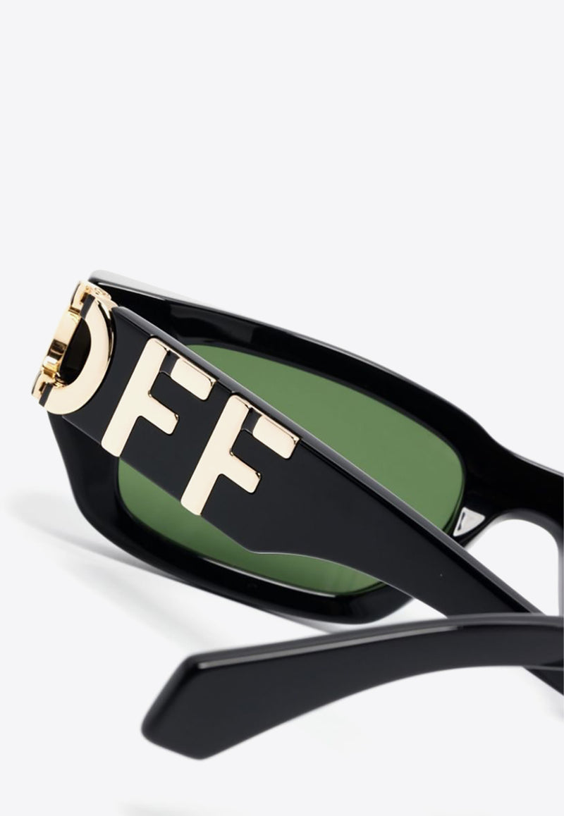 Off-White Fillmore Rectangular Sunglasses Green OERI124S24PLA001_1055