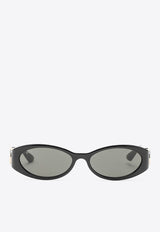 Gucci Oval Acetate Sunglasses Black 785560J1691/O_GUC-1012