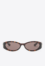 Gucci Oval Acetate Sunglasses Brown 785560J1691/O_GUC-2323