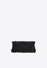 Bottega Veneta Small Kalimero Cha-Cha Intreccio Leather Clutch 785780V40T1 1019 Black