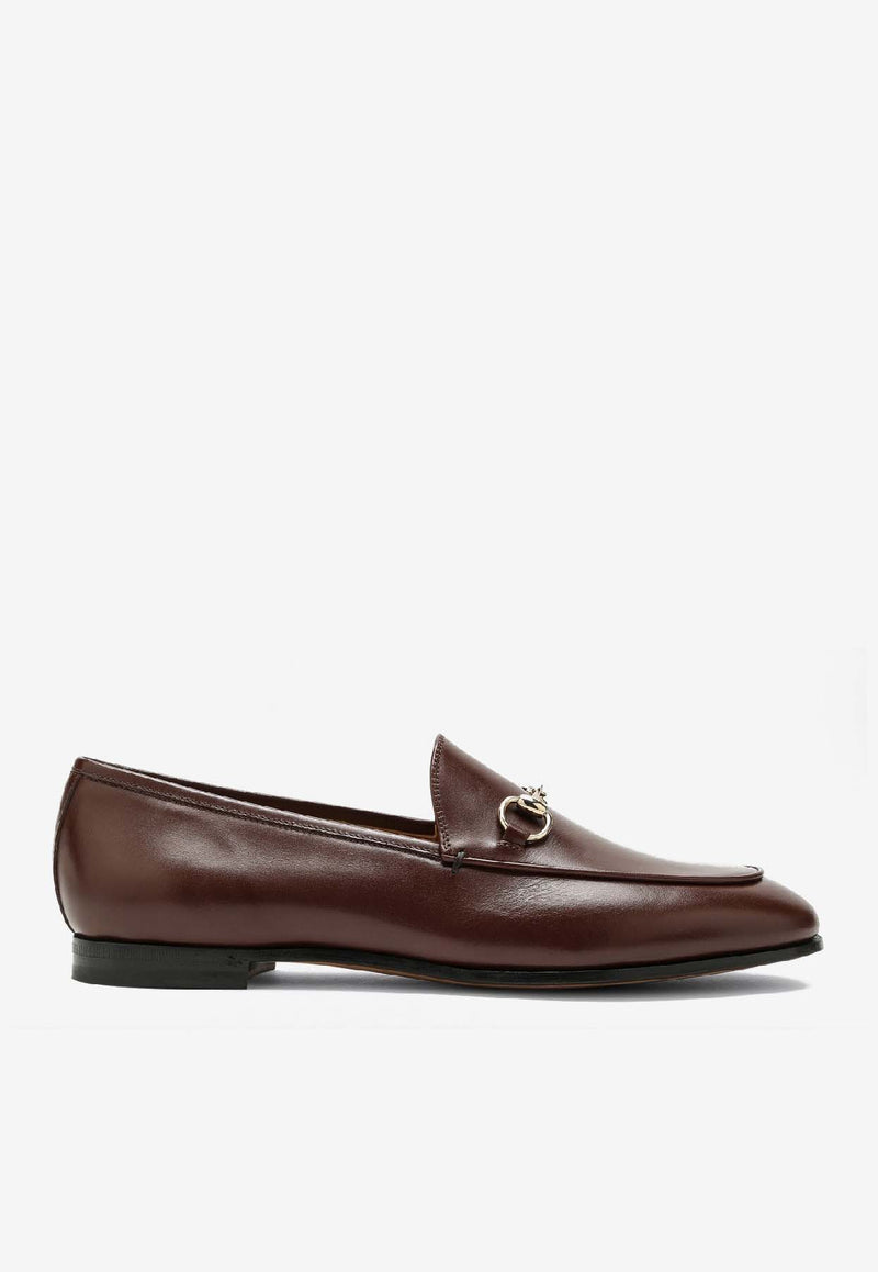 Gucci Jordaan Horsebit Leather Loafers Brown 786016AADCW/R_GUC-2212
