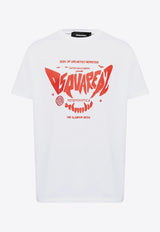 Dsquared2 Bloody Logo Crewneck T-shirt White S74GD1329S23009_100