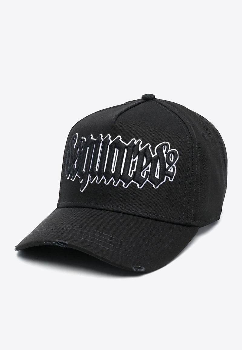 Dsquared2 Gothic Logo Baseball Cap Black BCM073805C00001_M436