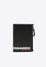 Dsquared2 Bob Bi-Fold Leather Wallet  Black WAM005425103888_2124