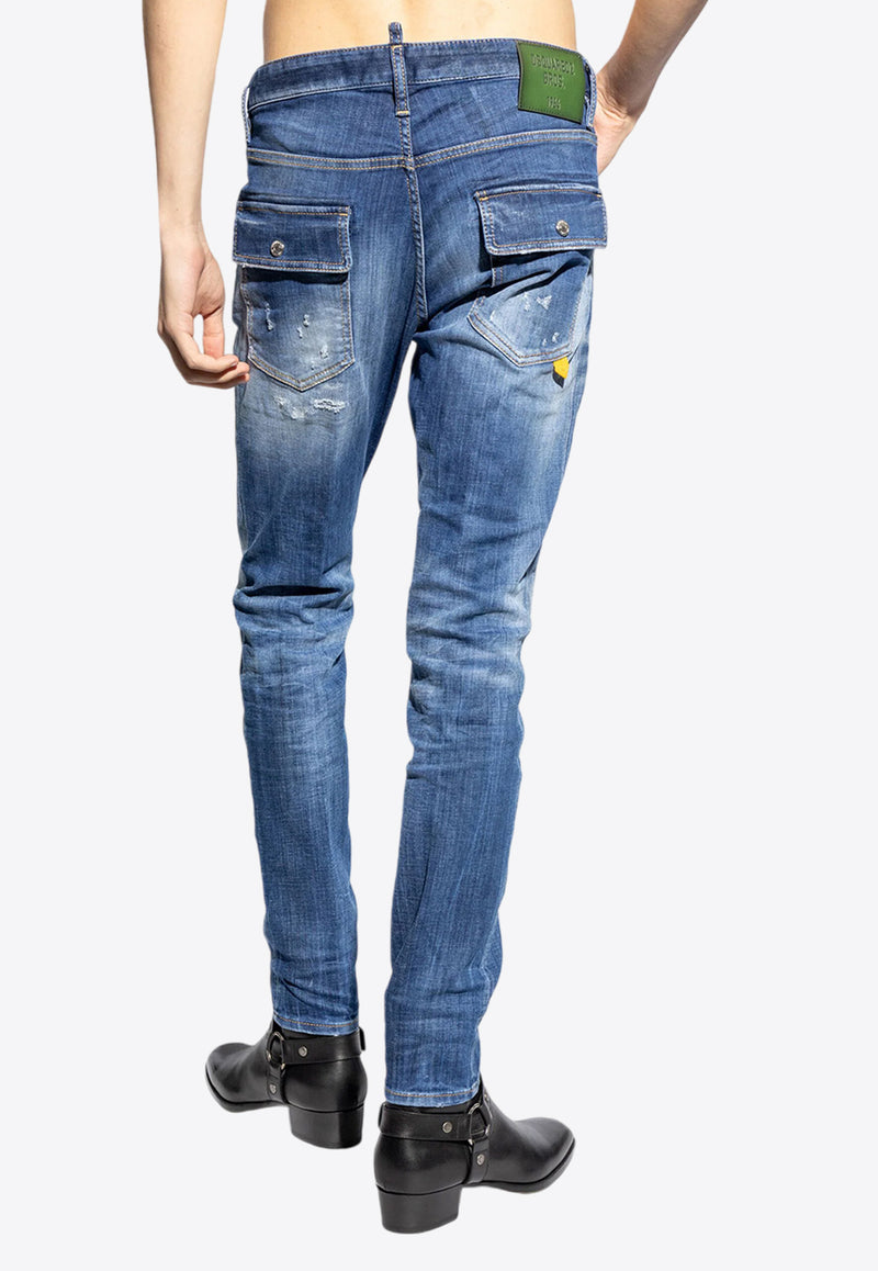 Dsquared2 Skater Medium Wash Jeans Navy S74LB1553S30342_470