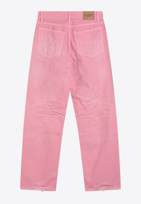 Balenciaga Washed Wide-Leg Jeans Pink 786468TRWA6/Q_BALEN-2014