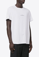 Maison Margiela Distorted Logo Crewneck T-Shirt White S30GC0701S22816_994
