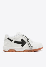 Off-White Out of Office Paneled Leather Sneakers White OMIA189C99LEA011_0110