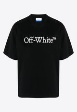 Off-White Big Bookish Skate Crewneck T-shirt Black OMAA120C99JER008_1001