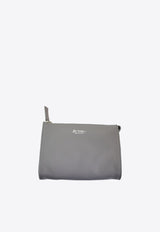 La Rose Leather Make-Up Pouch  Gray 50131_25