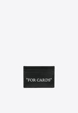 Off-White Quote Bookish Leather Cardholder Black OWND041C99LEA001_1001