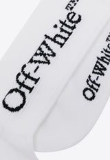 Off-White Logo Jacquard Socks White OWRA035C99KNI001_0110