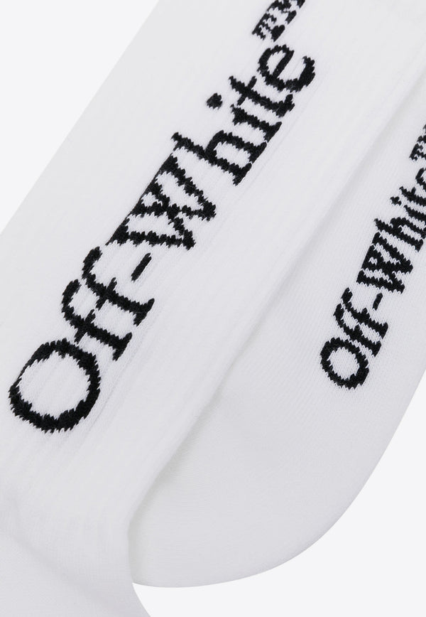 Off-White Logo Jacquard Socks White OWRA035C99KNI001_0110