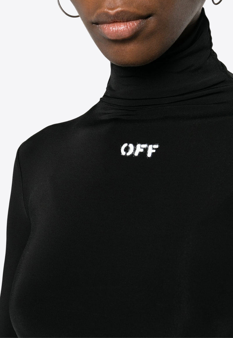 Off-White OFF Stamp Turtleneck Top Black OWAD122C99JER003_1001