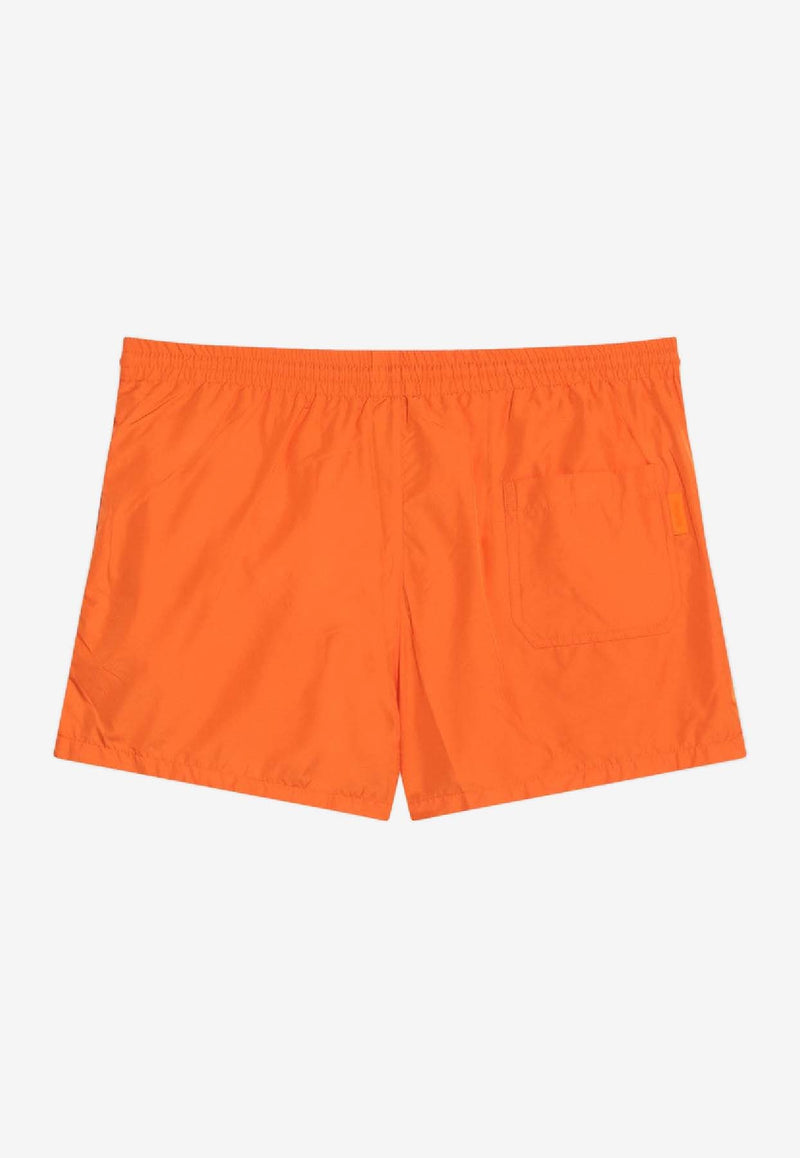 Gucci Logo Embroidered Swim Shorts Orange 787899XHAG2/Q_GUC-7573