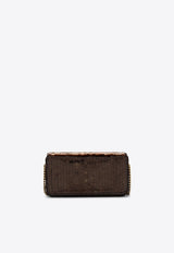 Saint Laurent Mini Kate 99 Sequined Clutch Brown 788196FADHA/O_YSL-2190