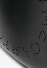 Stella McCartney Perforated Logo Faux Leather Tote Bag Black 7B0102W8542_1000
