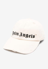 Palm Angels Logo Print Baseball Cap Off-white PMLB104F24FAB003_0310