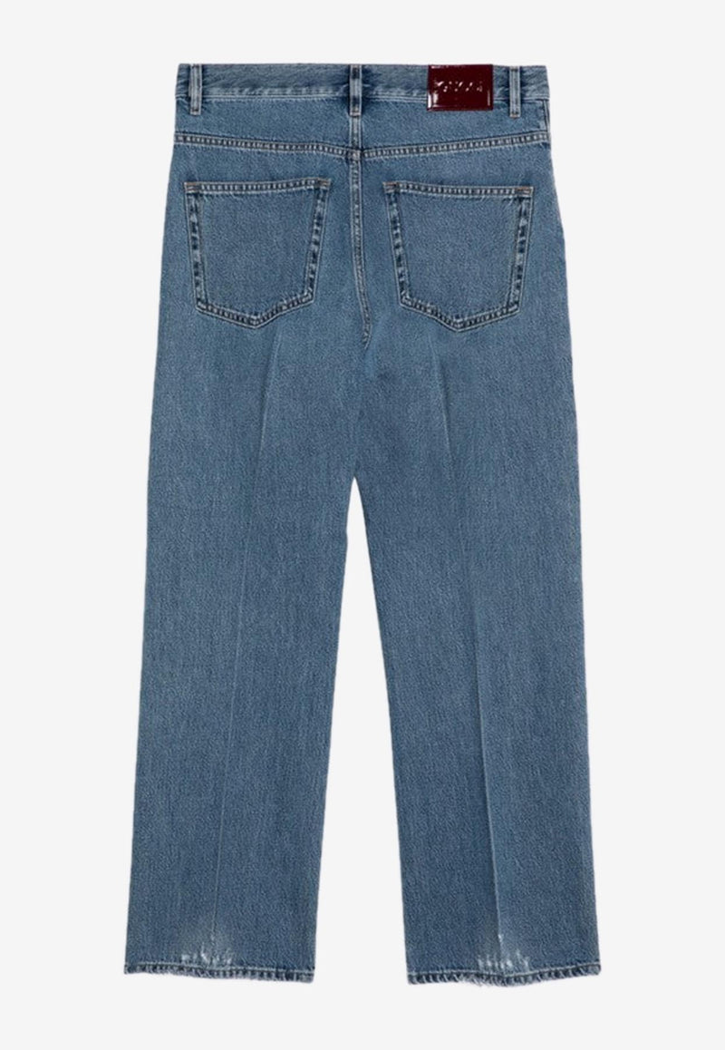 Gucci Logo Straight-Leg Jeans Blue 788823XDCXM/P_GUC-4011