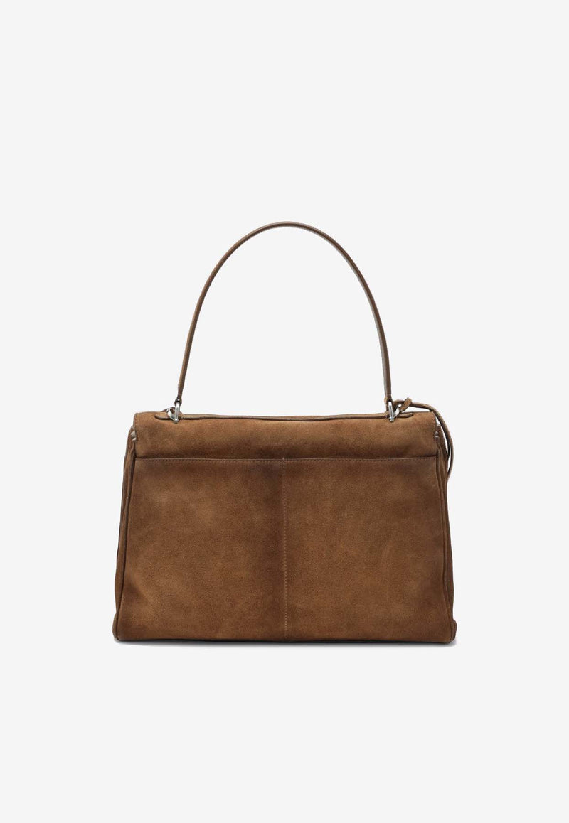 Balenciaga Medium Rodeo Suede Shoulder Bag Camel 7897722AB4G/R_BALEN-2533