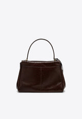 Balenciaga Medium Rodeo Ostrich-Effect Leather Top Handle Bag Brown 7897722ABBP/P_BALEN-2053